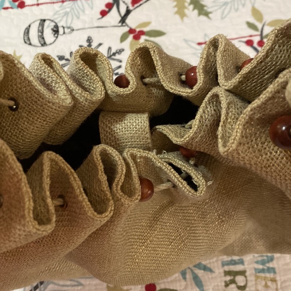 Boho bag brown with gold metallic weave - Picture 3 of 4